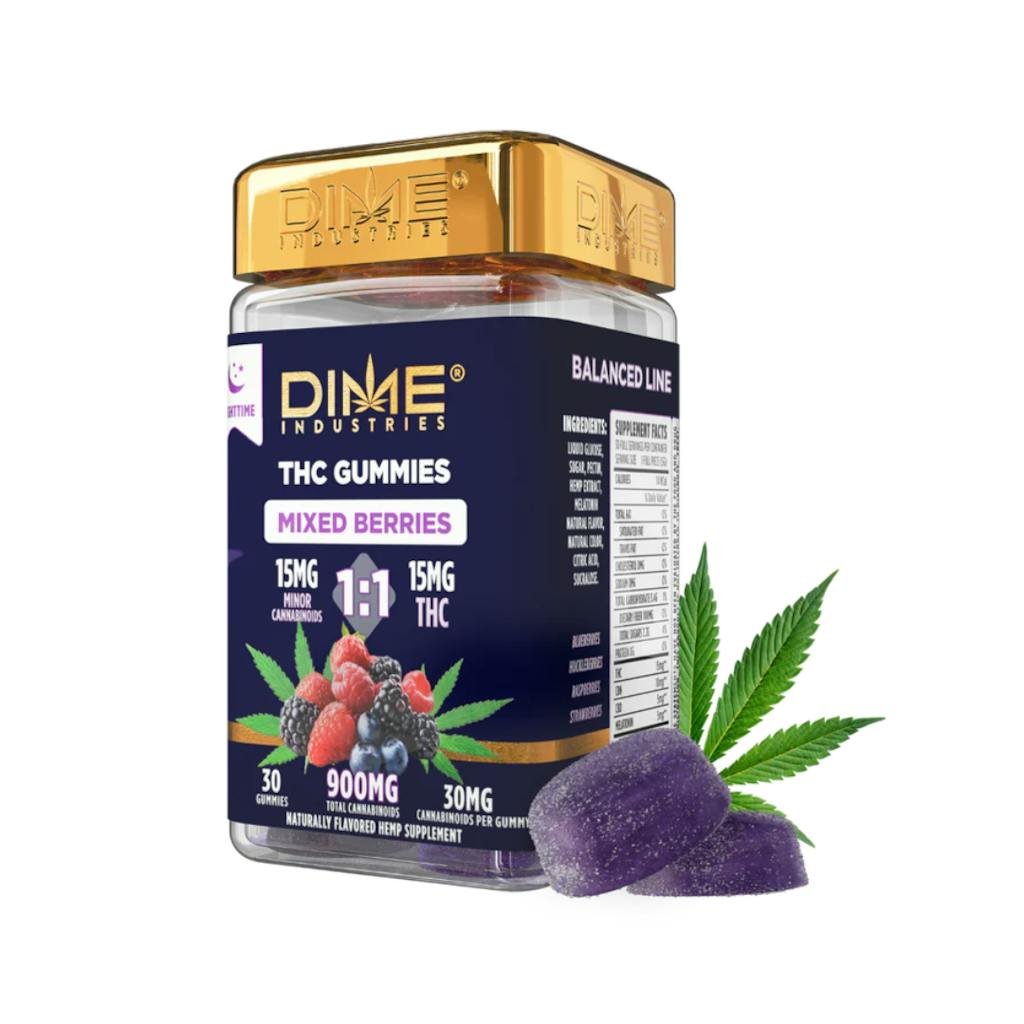 Mixed Berries 1:1 THC Nighttime Gummies