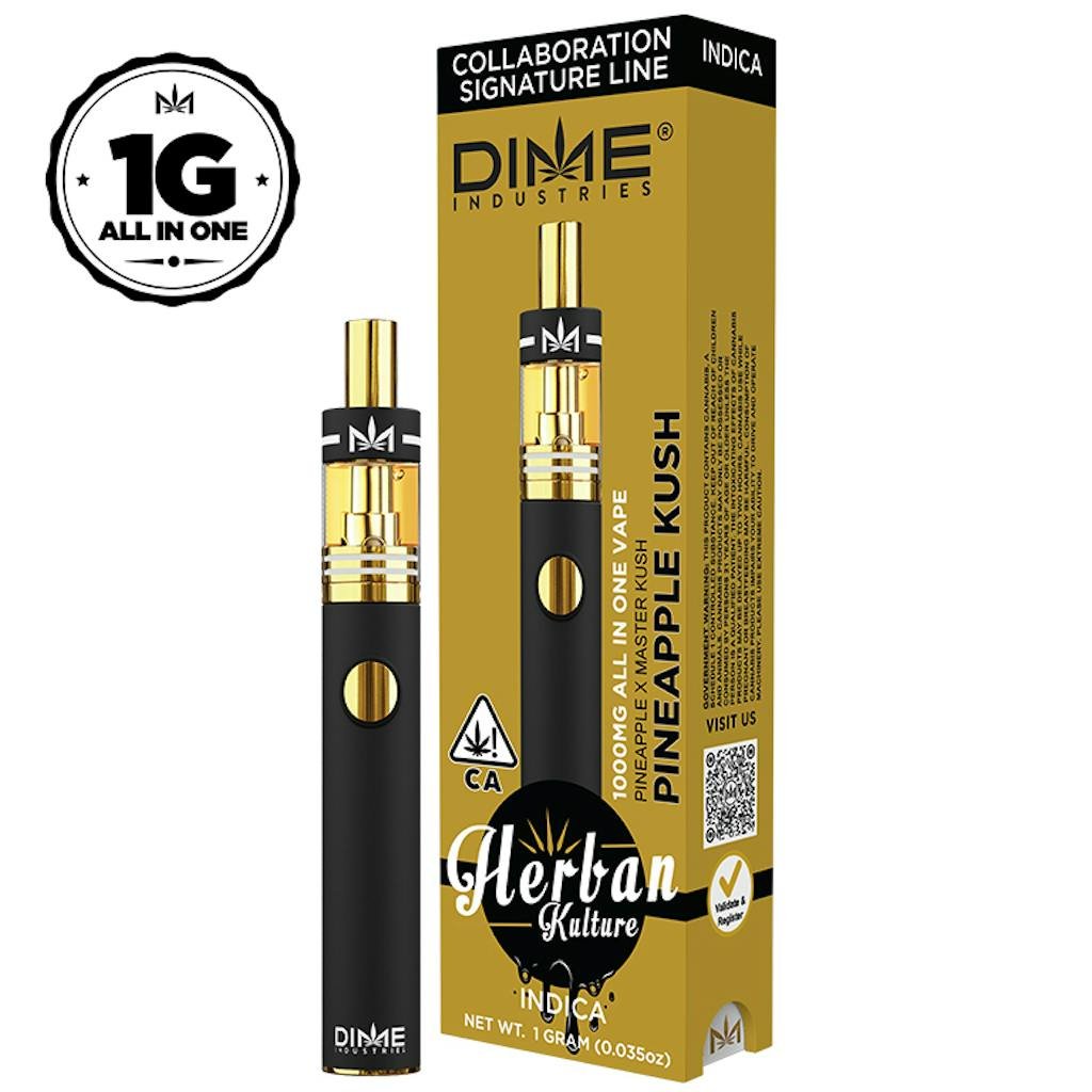 Pineapple Kush | Herban Kulture Collab | 1000mg All in One Device