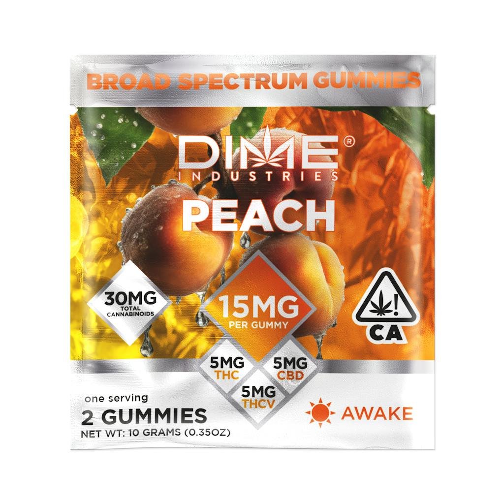 Peach "Morning" THCV Gummies | Balanced Line | 2ct